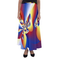 Mandelbrot Math Fractal Pattern Flared Maxi Skirt by Nexatart