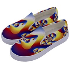 Mandelbrot Math Fractal Pattern Kids  Canvas Slip Ons by Nexatart