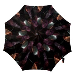 Crystals Background Design Luxury Hook Handle Umbrellas (large) by Nexatart