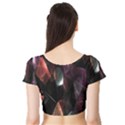 Crystals Background Design Luxury Short Sleeve Crop Top View2