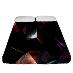 Crystals Background Design Luxury Fitted Sheet (queen Size) by Nexatart