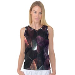 Crystals Background Design Luxury Women s Basketball Tank Top by Nexatart