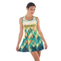 Background Geometric Triangle Cotton Racerback Dress by Nexatart