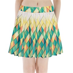 Background Geometric Triangle Pleated Mini Skirt by Nexatart