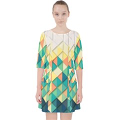 Background Geometric Triangle Pocket Dress by Nexatart