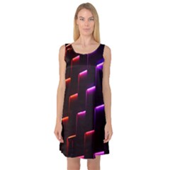 Mode Background Abstract Texture Sleeveless Satin Nightdress by Nexatart