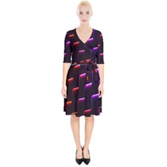 Mode Background Abstract Texture Wrap Up Cocktail Dress by Nexatart