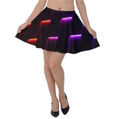 Mode Background Abstract Texture Velvet Skater Skirt by Nexatart