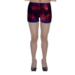 Astronomy Space Galaxy Fog Skinny Shorts by Nexatart