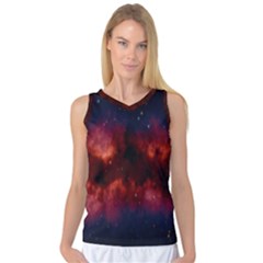 Astronomy Space Galaxy Fog Women s Basketball Tank Top by Nexatart