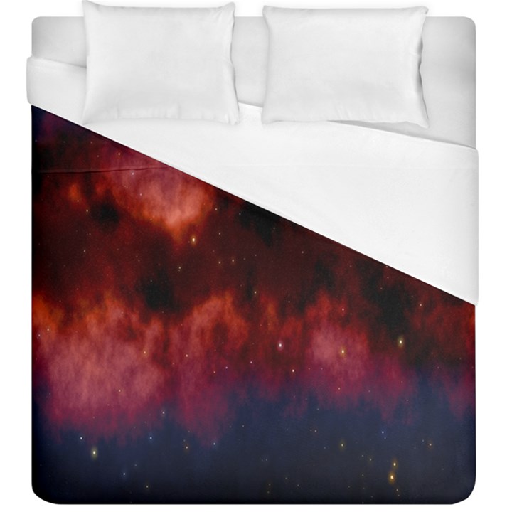 Astronomy Space Galaxy Fog Duvet Cover (King Size)