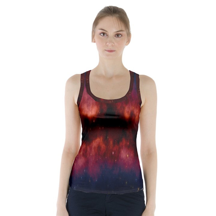 Astronomy Space Galaxy Fog Racer Back Sports Top