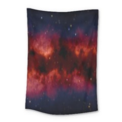 Astronomy Space Galaxy Fog Small Tapestry by Nexatart