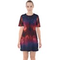 Astronomy Space Galaxy Fog Sixties Short Sleeve Mini Dress View1