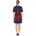 Astronomy Space Galaxy Fog Sixties Short Sleeve Mini Dress View2