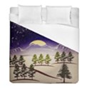 Background Christmas Snow Figure Duvet Cover (Full/ Double Size) View1