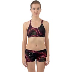 Background Texture Pattern Back Web Sports Bra Set by Nexatart