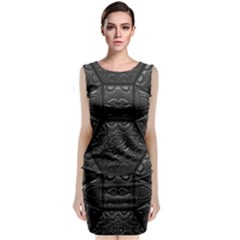 Emboss Luxury Artwork Depth Classic Sleeveless Midi Dress by Nexatart