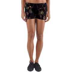 Fractal Art Digital Art Yoga Shorts by Nexatart