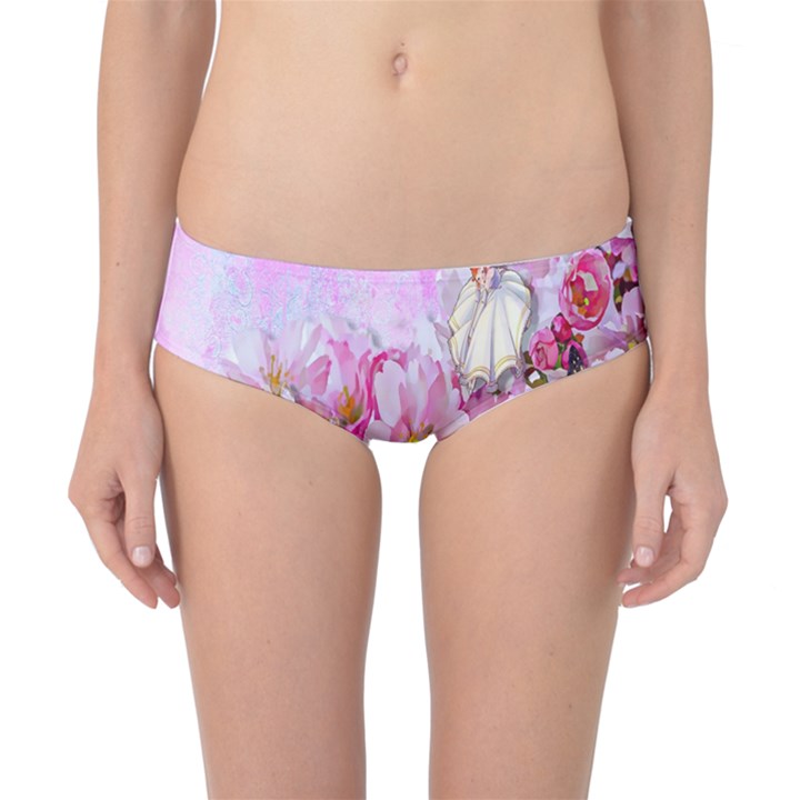 Nice Nature Flowers Plant Ornament Classic Bikini Bottoms