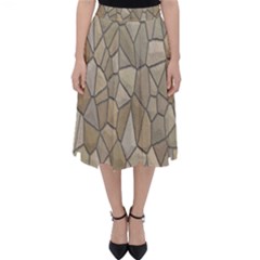 Tile Steinplatte Texture Folding Skater Skirt by Nexatart