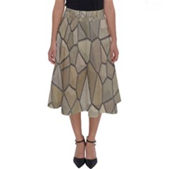 Tile Steinplatte Texture Perfect Length Midi Skirt by Nexatart