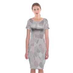 Pattern Mosaic Form Geometric Classic Short Sleeve Midi Dress by Nexatart