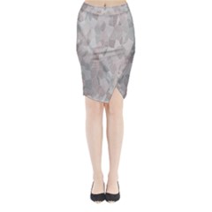 Pattern Mosaic Form Geometric Midi Wrap Pencil Skirt by Nexatart