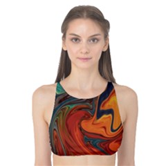 Creativity Abstract Art Tank Bikini Top by Nexatart