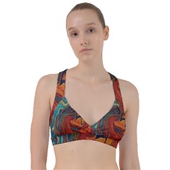 Creativity Abstract Art Sweetheart Sports Bra by Nexatart