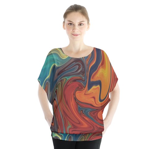 Creativity Abstract Art Blouse by Nexatart