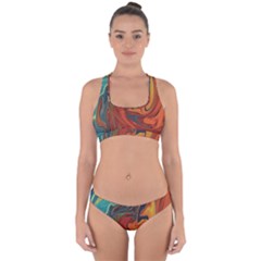 Creativity Abstract Art Cross Back Hipster Bikini Set by Nexatart