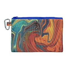 Creativity Abstract Art Canvas Cosmetic Bag (large) by Nexatart