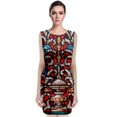 Decoration Art Pattern Ornate Classic Sleeveless Midi Dress by Nexatart