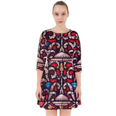 Decoration Art Pattern Ornate Smock Dress by Nexatart