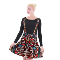 Decoration Art Pattern Ornate Suspender Skater Skirt by Nexatart