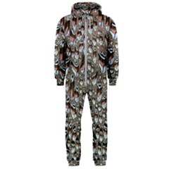 Droplets Pane Drops Of Water Hooded Jumpsuit (men)  by Nexatart