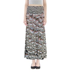 Droplets Pane Drops Of Water Full Length Maxi Skirt by Nexatart