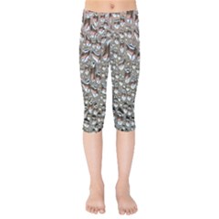 Droplets Pane Drops Of Water Kids  Capri Leggings  by Nexatart