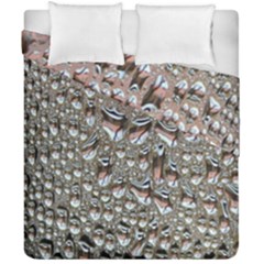 Droplets Pane Drops Of Water Duvet Cover Double Side (california King Size) by Nexatart