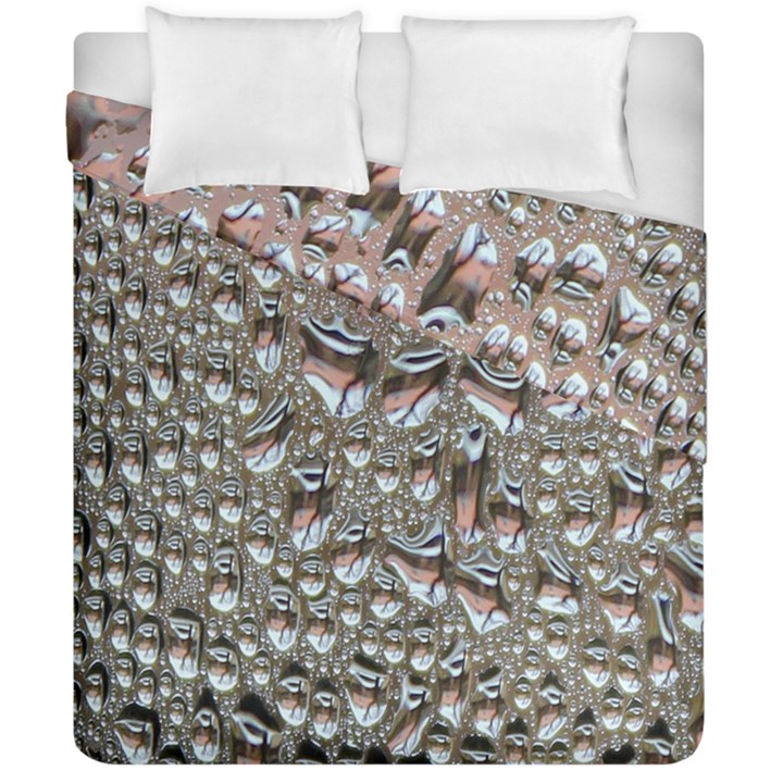 Droplets Pane Drops Of Water Duvet Cover Double Side (California King Size)