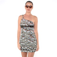 Droplets Pane Drops Of Water One Soulder Bodycon Dress by Nexatart