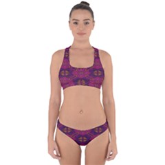 Pattern Decoration Art Abstract Cross Back Hipster Bikini Set by Nexatart