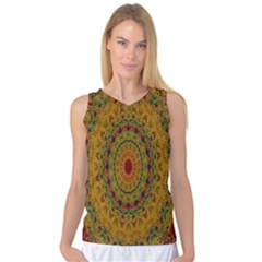 India Mystic Background Ornamental Women s Basketball Tank Top by Nexatart