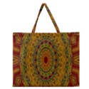 India Mystic Background Ornamental Zipper Large Tote Bag View1