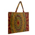 India Mystic Background Ornamental Zipper Large Tote Bag View2