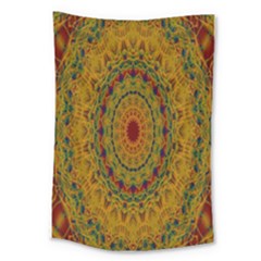 India Mystic Background Ornamental Large Tapestry by Nexatart