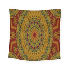 India Mystic Background Ornamental Square Tapestry (small) by Nexatart