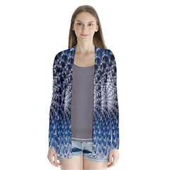 Mandelbrot Fractal Abstract Ice Drape Collar Cardigan by Nexatart