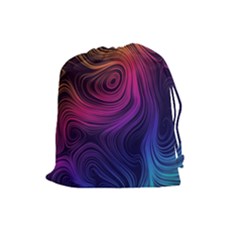 Abstract Pattern Art Wallpaper Drawstring Pouches (large)  by Nexatart